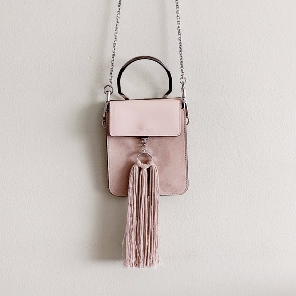 Louise et Cie Handbags - Louise et Cie Blush Suede Crossbody